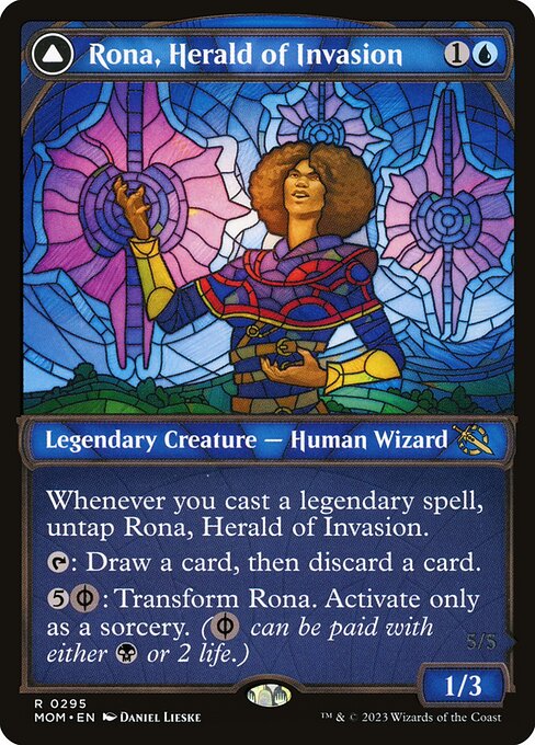 Rona, Herald of Invasion // Rona, Tolarian Obliterator - March of the Machine