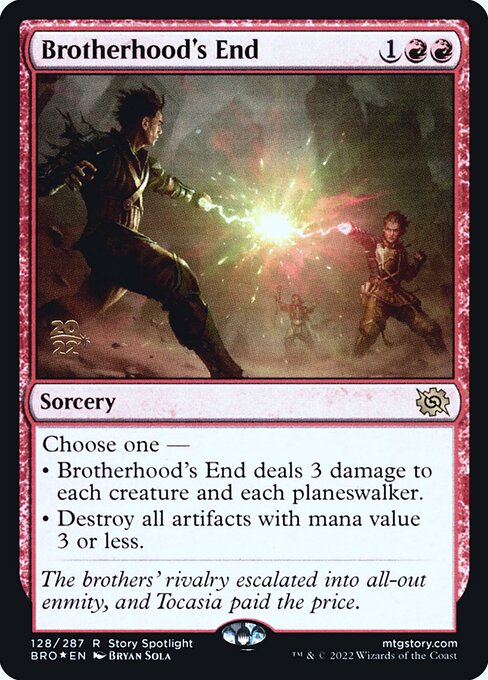 Brotherhood's End - The Brothers' War Promos - Promo Foil