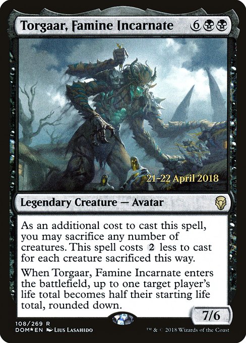 Torgaar, Famine Incarnate - Dominaria Promos - Promo Foil