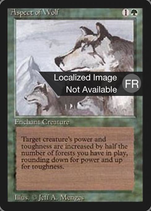 Aspect of Wolf - Foreign Black Border