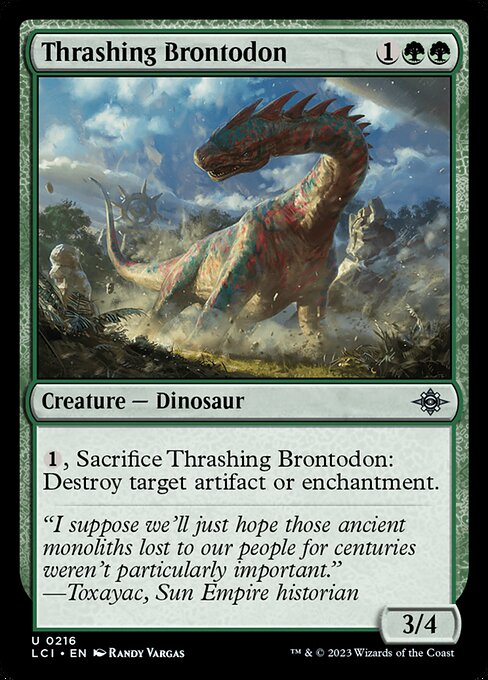 Thrashing Brontodon - The Lost Caverns of Ixalan