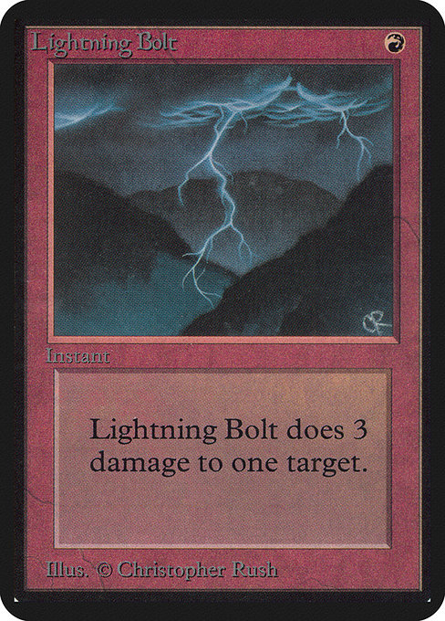 Lightning Bolt - Limited Edition Alpha