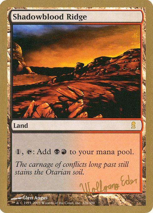 Shadowblood Ridge - World Championship Decks 2003