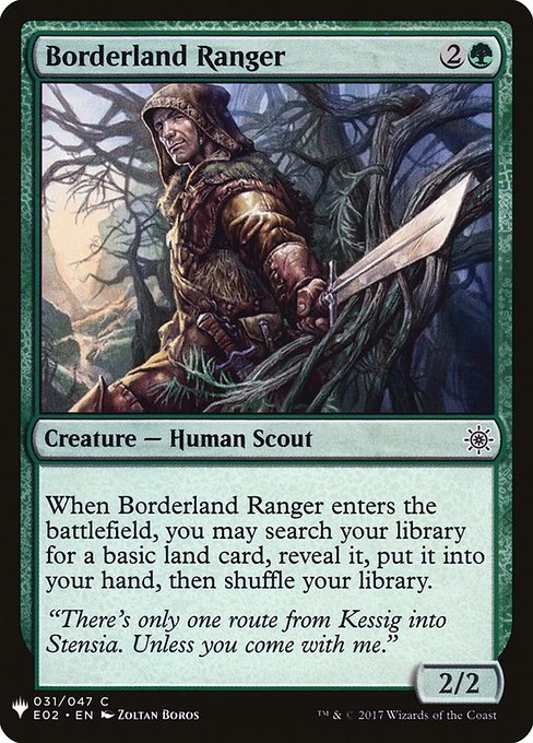 Borderland Ranger - The List