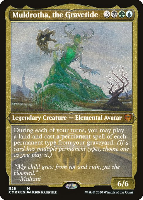 Muldrotha, the Gravetide - Commander Legends - Etched Foil