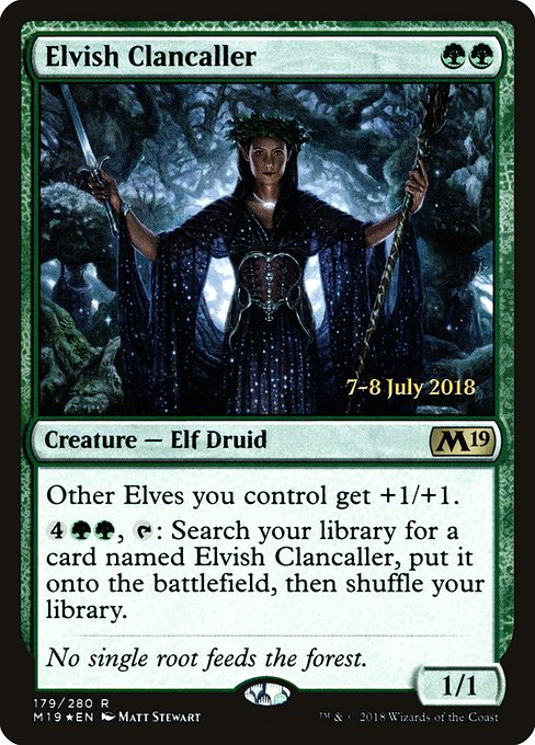 Elvish Clancaller - Core Set 2019 Promos - Promo Foil