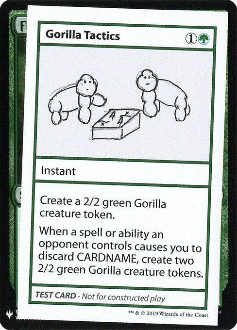 Gorilla Tactics - Mystery Booster Playtest Cards 2019