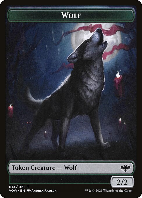 Wolf - Innistrad: Crimson Vow Tokens