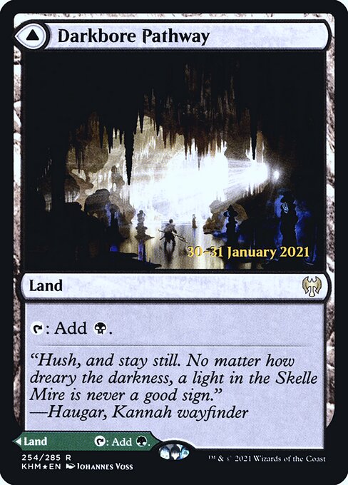 Darkbore Pathway // Slitherbore Pathway - Kaldheim Promos - Promo Foil