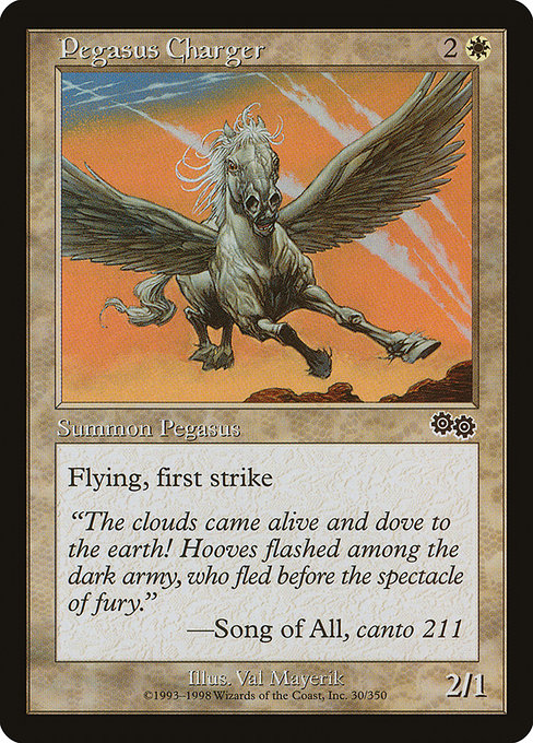 Pegasus Charger - Urza's Saga