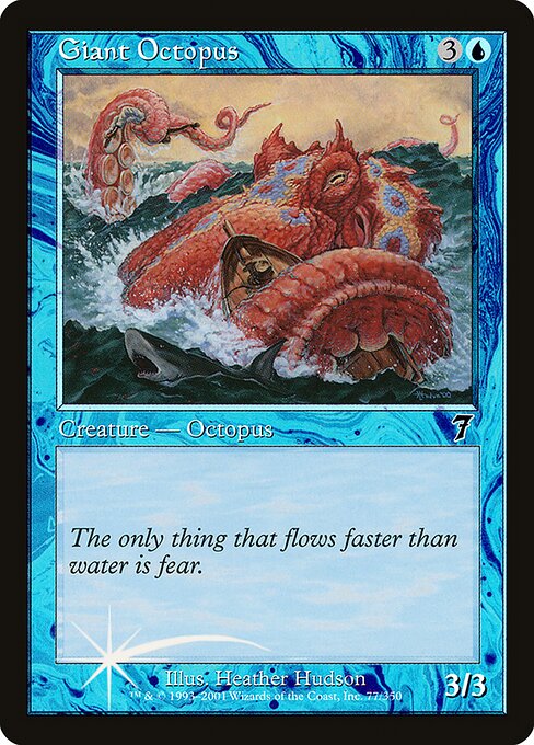 Giant Octopus - Seventh Edition - Promo Foil