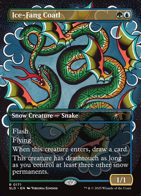 Ice-Fang Coatl - Secret Lair Drop - Borderless