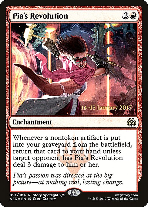 Pia's Revolution - Aether Revolt Promos - Promo Foil