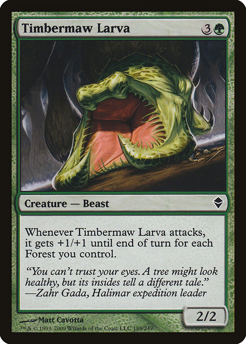 Timbermaw Larva - Zendikar