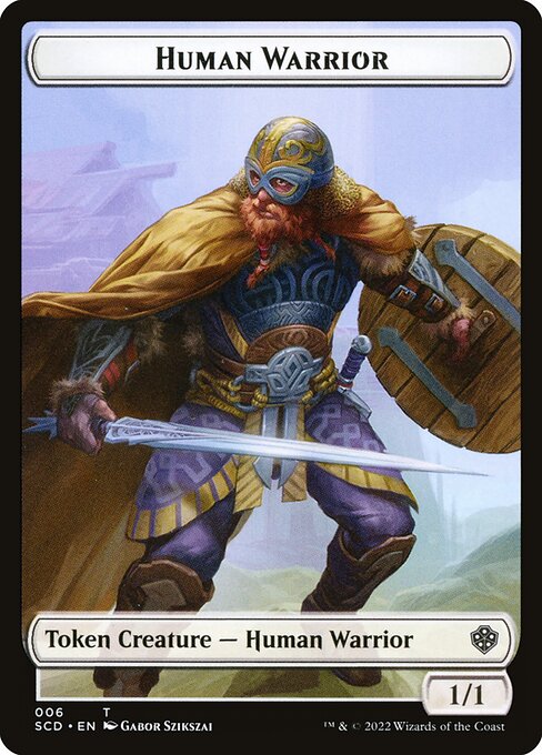 Human Warrior - Starter Commander Decks Tokens