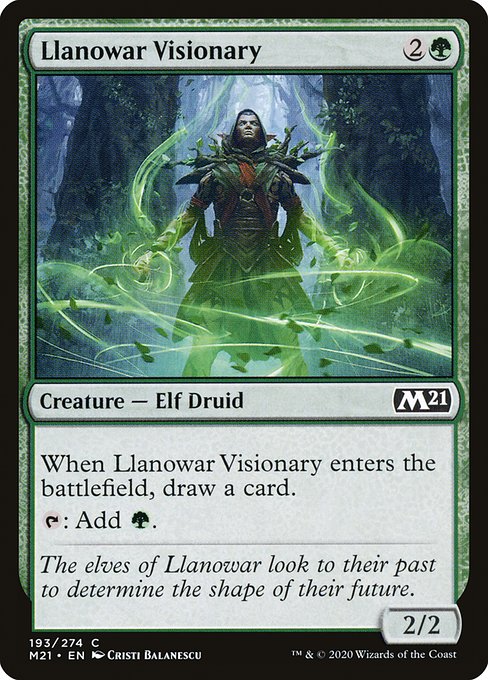 Llanowar Visionary - Core Set 2021