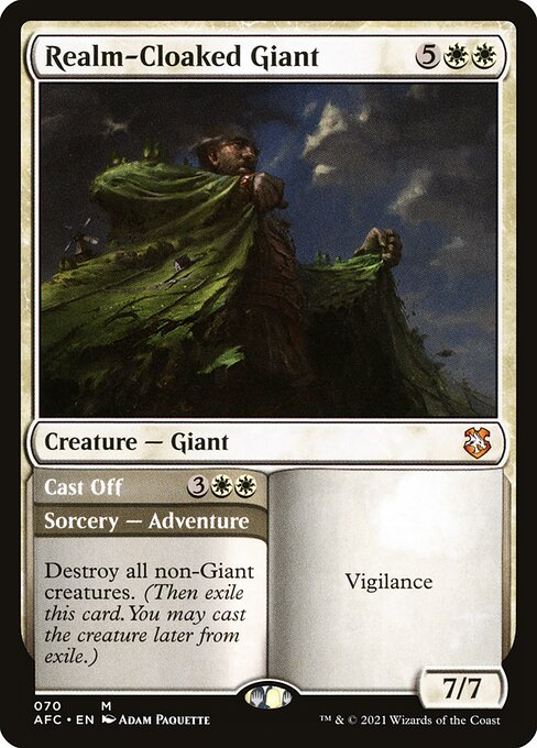 Realm-Cloaked Giant // Cast Off - Forgotten Realms Commander