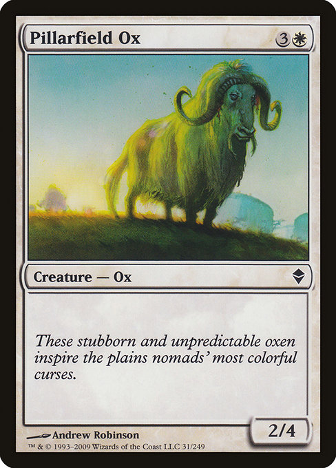 Pillarfield Ox - Zendikar