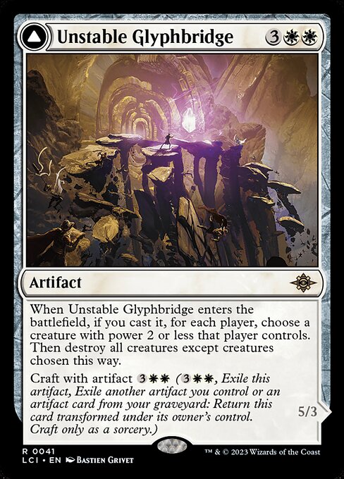 Unstable Glyphbridge // Sandswirl Wanderglyph - The Lost Caverns of Ixalan