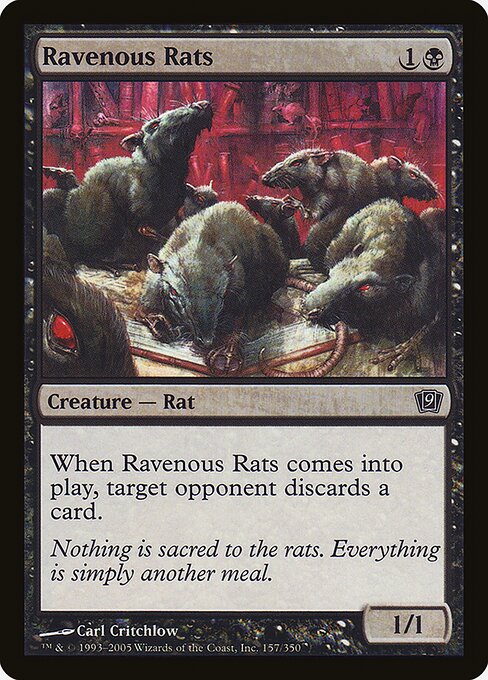 Ravenous Rats - Ninth Edition - Promo Foil