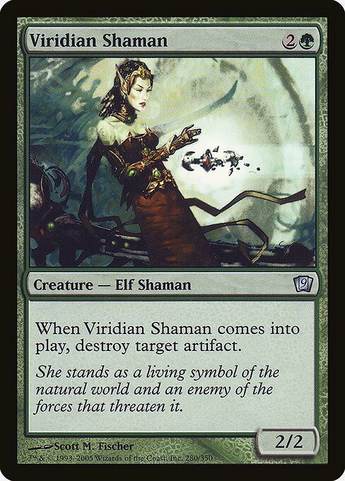 Viridian Shaman - Ninth Edition - Promo Foil