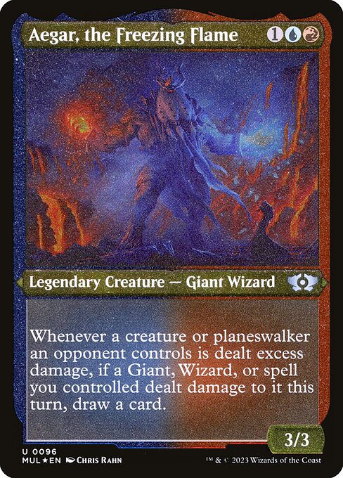 Aegar, the Freezing Flame - Multiverse Legends - Etched Foil