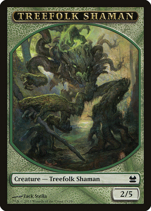 Treefolk Shaman - Modern Masters Tokens