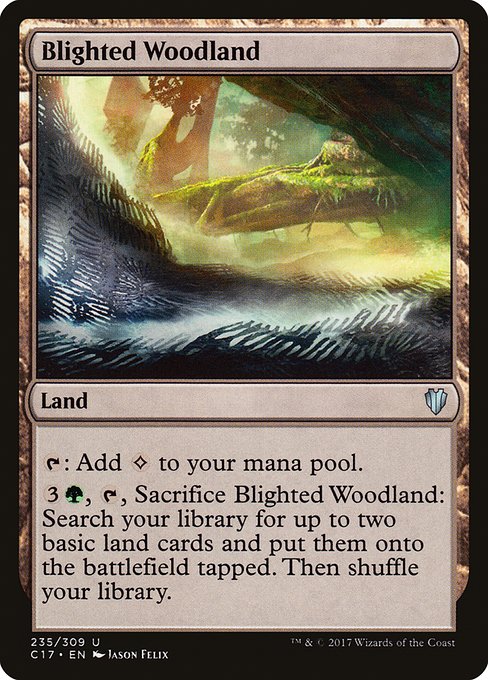 Blighted Woodland - Commander 2017