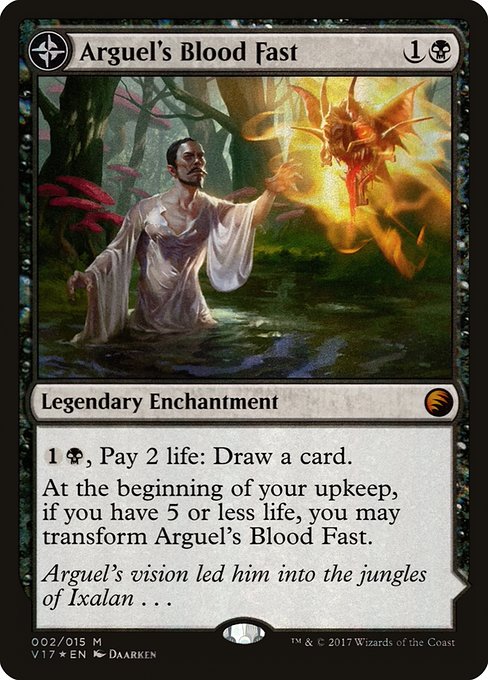 Arguel's Blood Fast // Temple of Aclazotz - From the Vault: Transform - Promo Foil