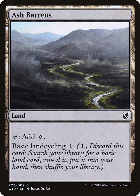 Ash Barrens - Commander 2019