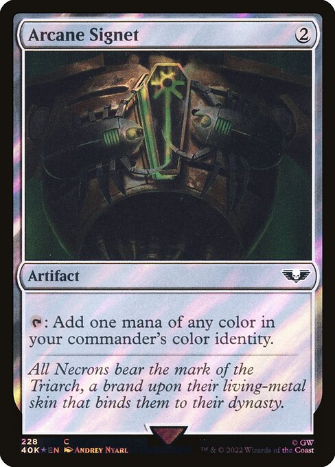 Arcane Signet - Warhammer 40,000 Commander - Surge Foil