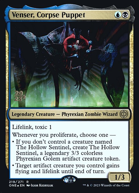 Venser, Corpse Puppet - Phyrexia: All Will Be One Promos