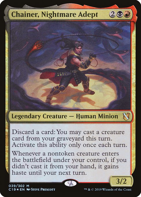 Chainer, Nightmare Adept - Commander 2019 - Promo Foil