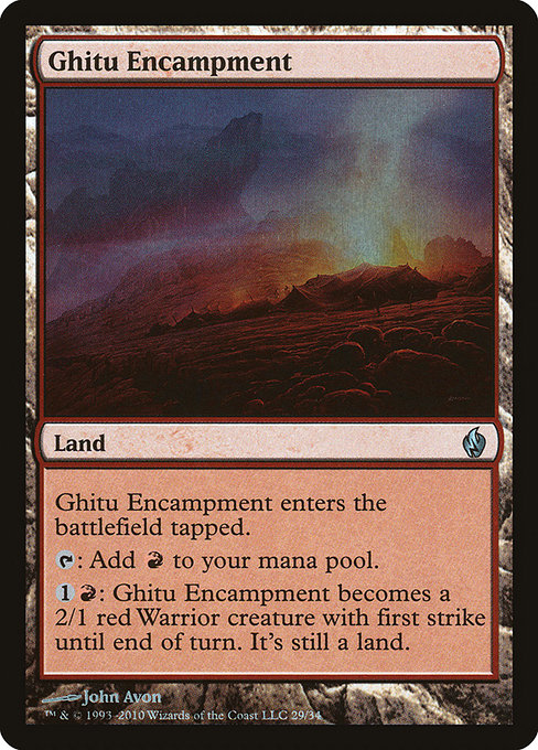 Ghitu Encampment - Premium Deck Series: Fire and Lightning - Promo Foil