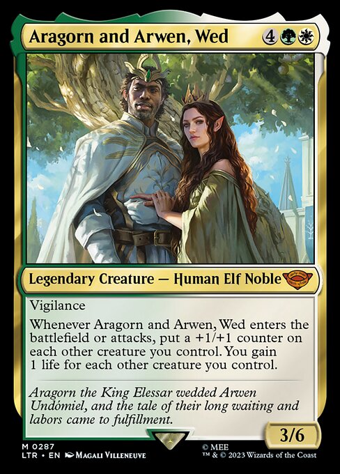 Aragorn and Arwen, Wed - The Lord of the Rings: Tales of Middle-earth - Promo Foil