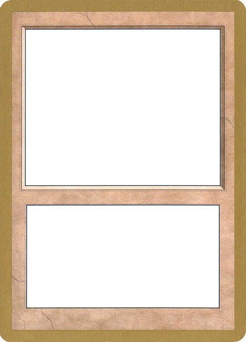 Blank Card - World Championship Decks 2001