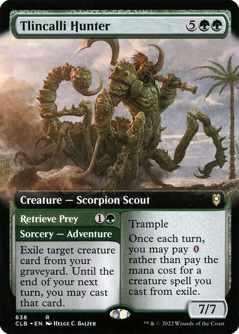 Tlincalli Hunter // Retrieve Prey - Commander Legends: Battle for Baldur's Gate