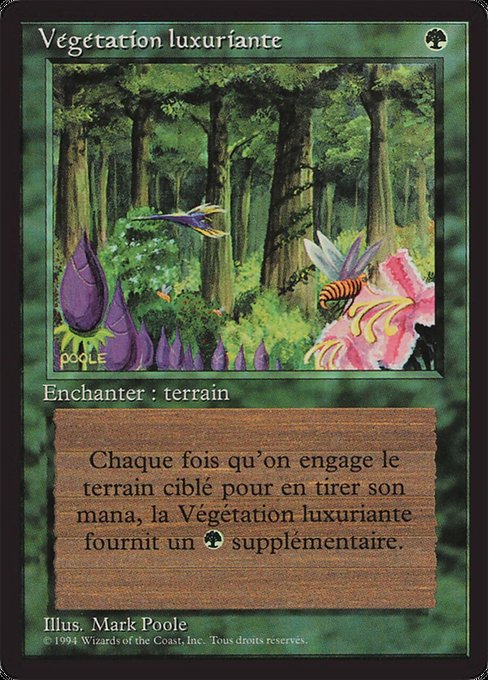 Végétation luxuriante (Wild Growth) - Foreign Black Border