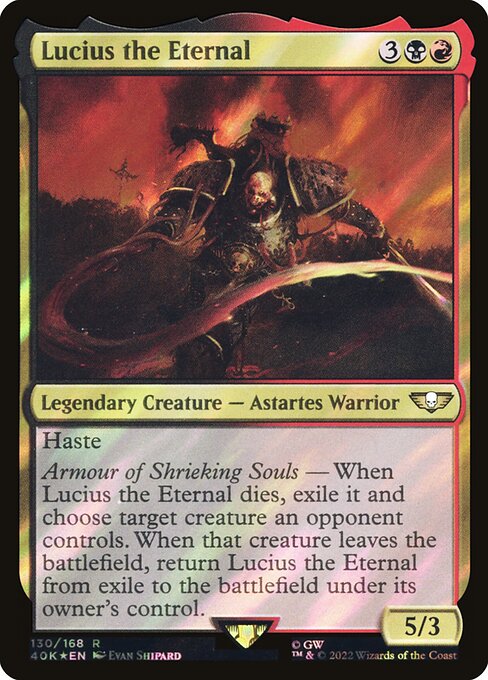 Lucius the Eternal - Warhammer 40,000 Commander - Surge Foil