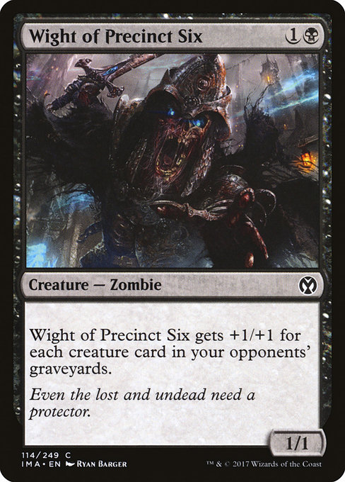 Wight of Precinct Six - Iconic Masters