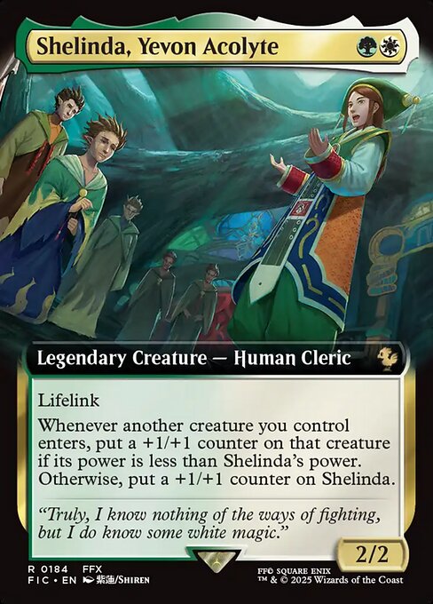Shelinda, Yevon Acolyte - Final Fantasy Commander - Extended Art