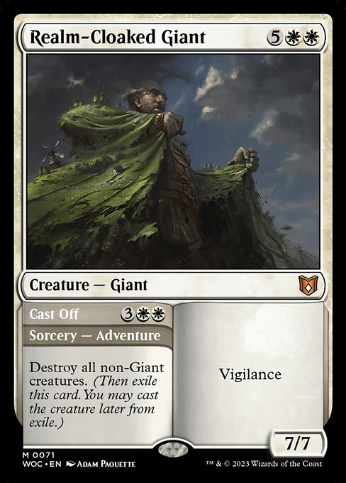 Realm-Cloaked Giant // Cast Off - Wilds of Eldraine Commander