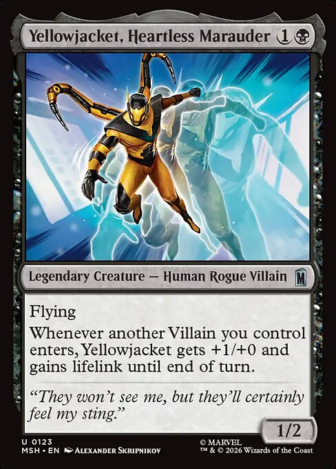 Yellowjacket, Heartless Marauder - Marvel Super Heroes