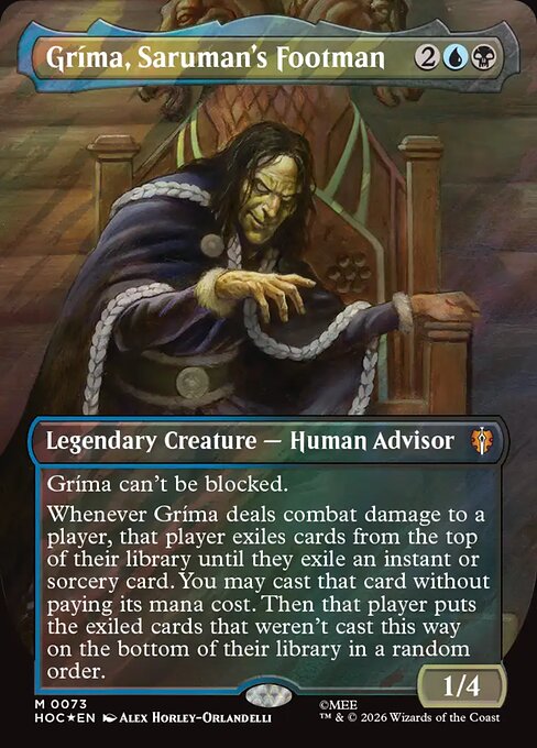 Gríma, Saruman's Footman - The Hobbit Eternal - Surge Foil, Borderless