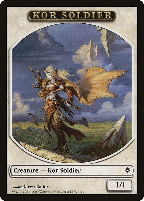 Kor Soldier - Zendikar Tokens