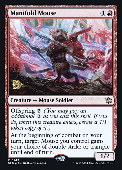 Manifold Mouse - Bloomburrow Promos - Promo Foil