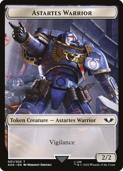 Astartes Warrior - Warhammer 40,000 Commander Tokens