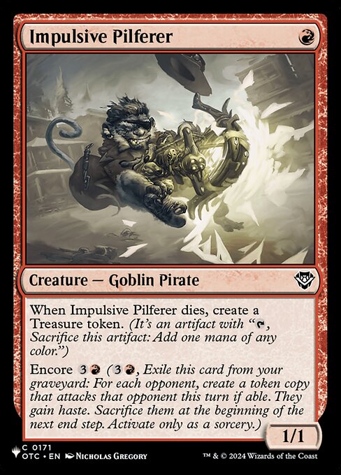 Impulsive Pilferer - The List