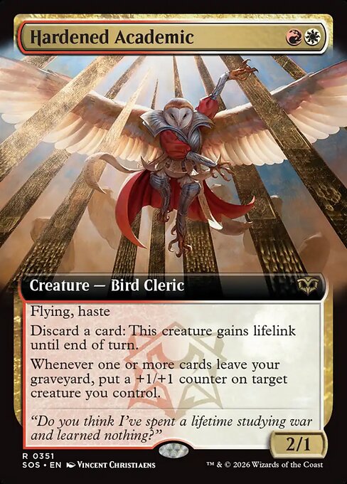 Hardened Academic - Secrets of Strixhaven - Extended Art