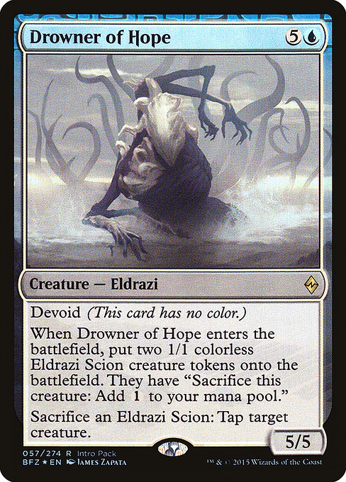 Drowner of Hope - Battle for Zendikar Promos - Promo Foil